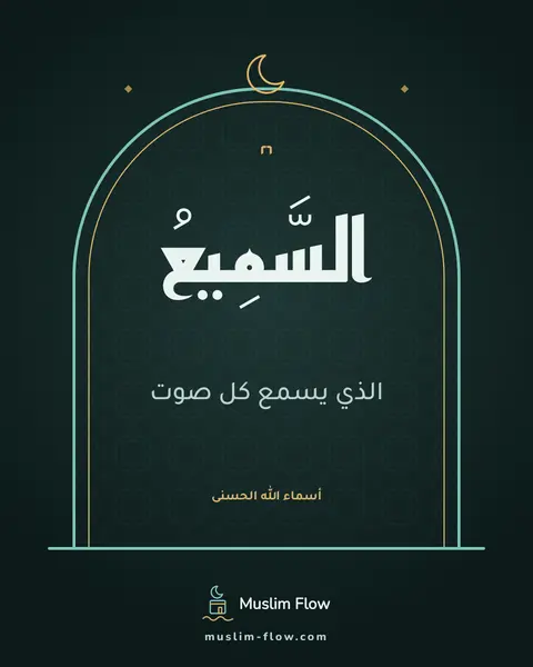 السَّمِيعُ: الذي يسمع كل صوت