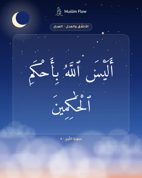 سورة التِّينِ · ٨: أَلَيْسَ ٱللَّهُ بِأَحْكَمِ ٱلْحَٰكِمِينَ