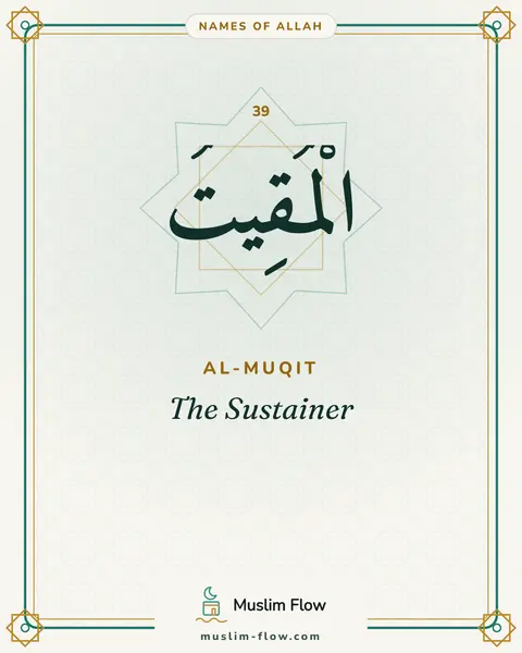 Al-Muqit: The Sustainer