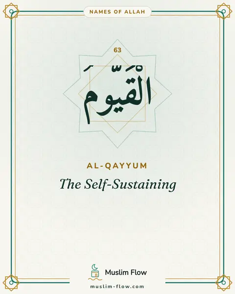 Al-Qayyum: The Self-Sustaining